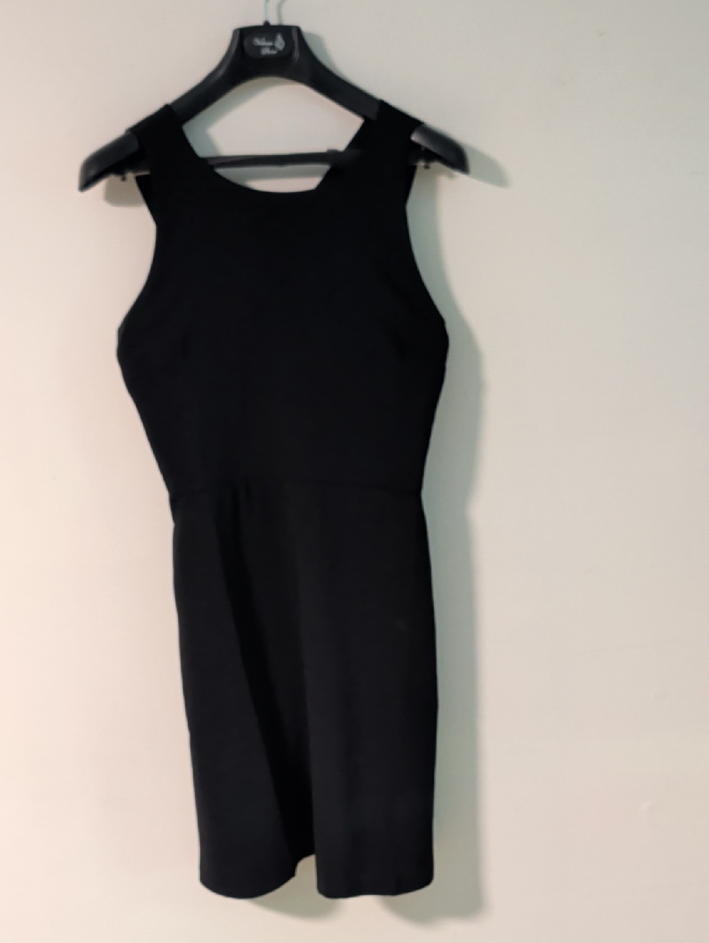 LOFT Sleeveless Little Black Crisscross Back Dress With Pockets 8
